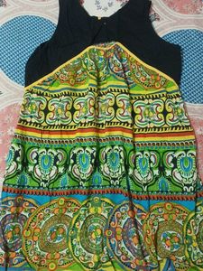 Boho Print Sleeveless Dress