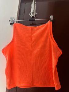 Neon Orange crop top