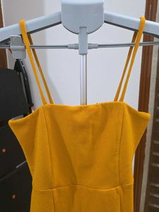 Rio Mustard Yellow Mini Dress