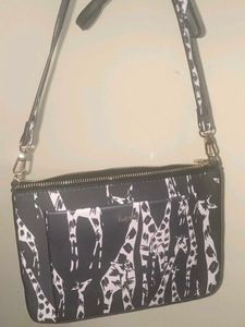 Parfois Giraffe Print Crossbody Bag