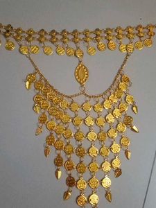 Arabic Gold Coin Face Veil Mask