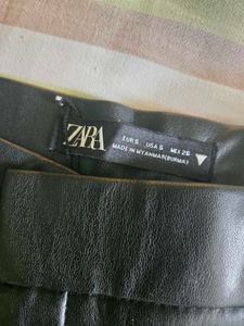 Zara Faux Leather Flare Trousers On Sals !!