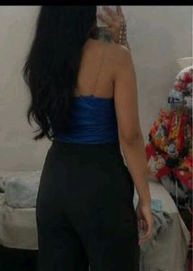Sparkling chain strap top