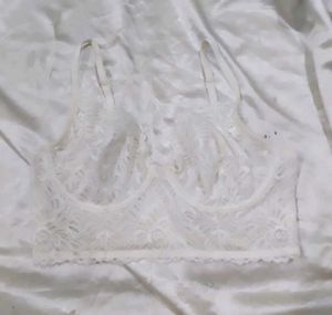 xhilaration  White Lace Bra