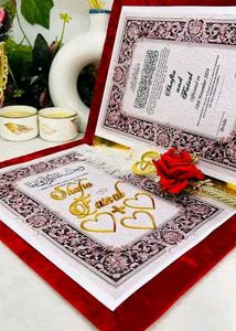 Wedding Nikah Nama Certificate