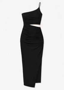 Zara Black Cutout Midi Dress
