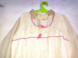 GOWN WITH PEARL WORK