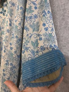 Brand newBeautiful Blue &amp; White Printed Kurta Set