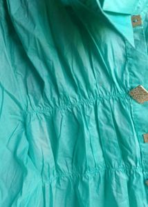 Turquoise Tiered Mini Dress
