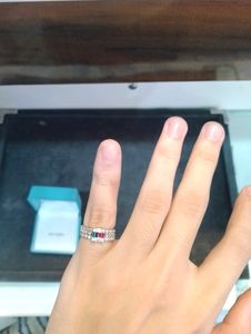 Colorfull Diamond Ring Pure Silver 925