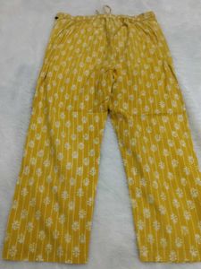 Yellow Printed Kurta Set