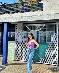 Stylish Purple Tie-Front Tube Top