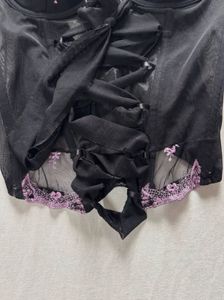 Lace Trim Corset Top
