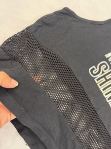 Black Sleeveless Hoodie "Dance Move Shine"