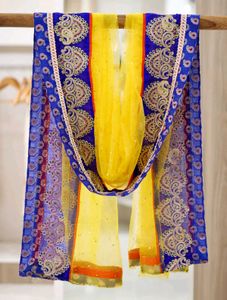 Embroidered Lahenga dupatta