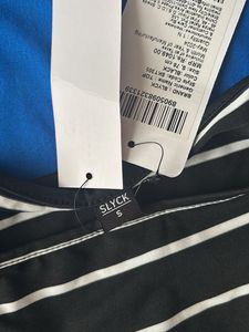 Striped Square Neck Crop Top
