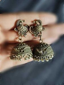Antique Peacock Jhumka Earrings