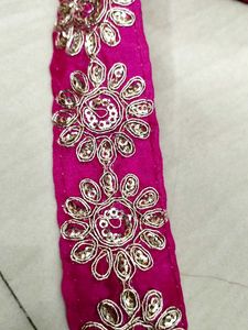 PINK ZARI LACE 💖 Ethnic Magenta