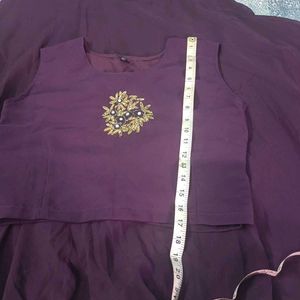 Purple Ethnic Skirt