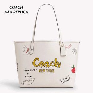 Coach City tote bag wd sketch print* with bOX
