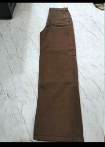 Brown Wide Leg Jeans