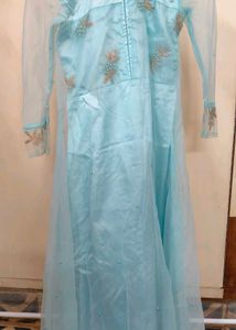 Elegant Girls' Frozen Party Gown