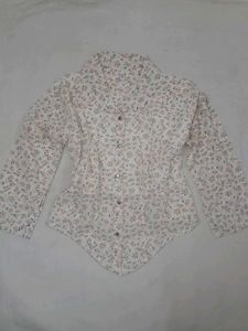 Floral Print Button-Up Shirt