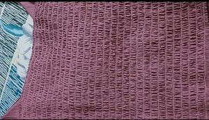 Mauve Puff Sleeve Twist Front Top
