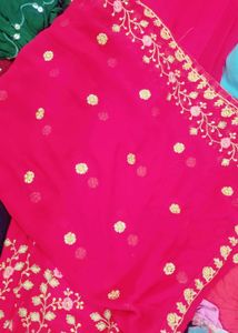 anarkali frock with pant nd dupatta