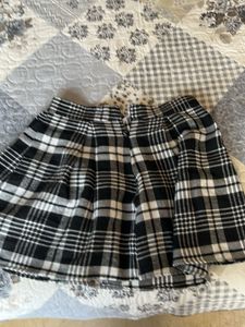 URBANIC Plaid Pleated Mini Skirt Size S