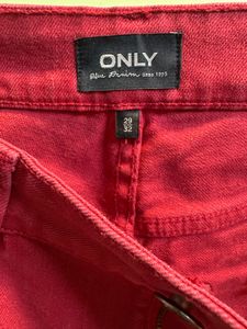 Only Women Regular Mid Rise Rust Jeans