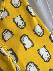 Yellow Penguin Pajama Onesie