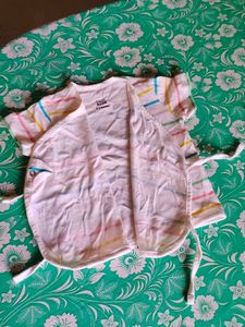 Baby Wrap Onesie with Stripes