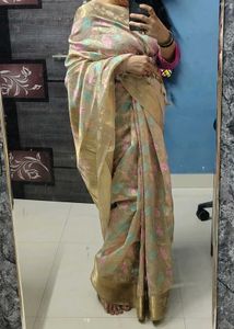 new monga silk brocade paithani