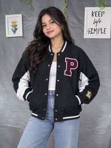 SHEIN Varsity Bomber Jacket