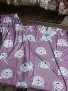 Cute Purple Pajama Set