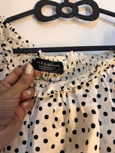 Polka Dot Off-Shoulder Bodysuit