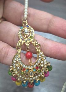 Ethnic Inspired Pearl Necklace &amp; Earring Set