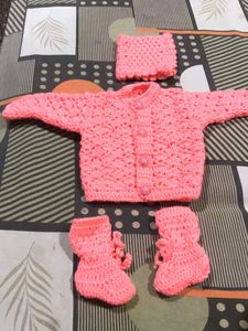Handmade Crochet Baby Set new wollen