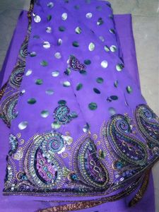 🌈Embroided Saree