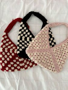 Handmade Crochet Granny Square Bag