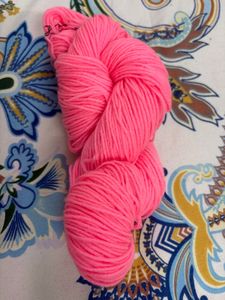 Wool Yarn - Pink, White, Red, Yellow