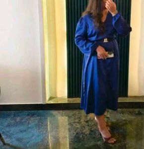 Elegant Navy Blue Dress