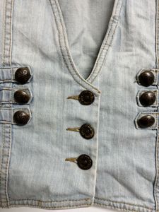 Light Wash Denim Vest