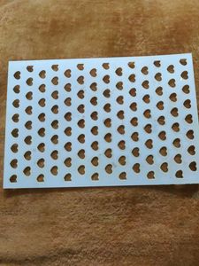 Heart Shaped Stencil Sheet