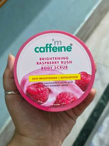 mCaffeine Brightening Raspberry Body Scrub
