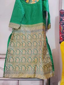Elegant Green Silk Kurta