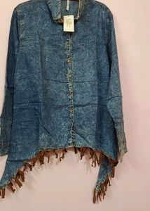 4xl Stylish Denim Shirt For Women