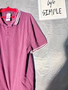 Men's Burgundy Polo Shirt