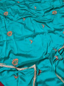 Orange &amp; Teal Embroidered Suit + Free Delivery 🚚
